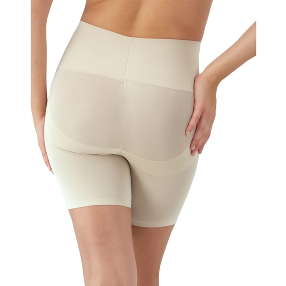 Maidenform Women's Size M Shapewear Firm Control Booty Lift Shorty Shapewear Tan - Picture 2 of 4